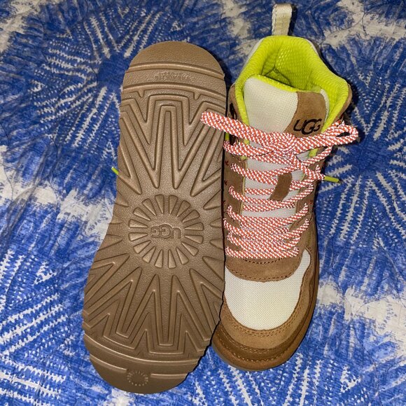 New UGG Highland Hi Heritage Chestnut Women Suede Lace up Shoe Boot Size 6 Women - Picture 5 of 7